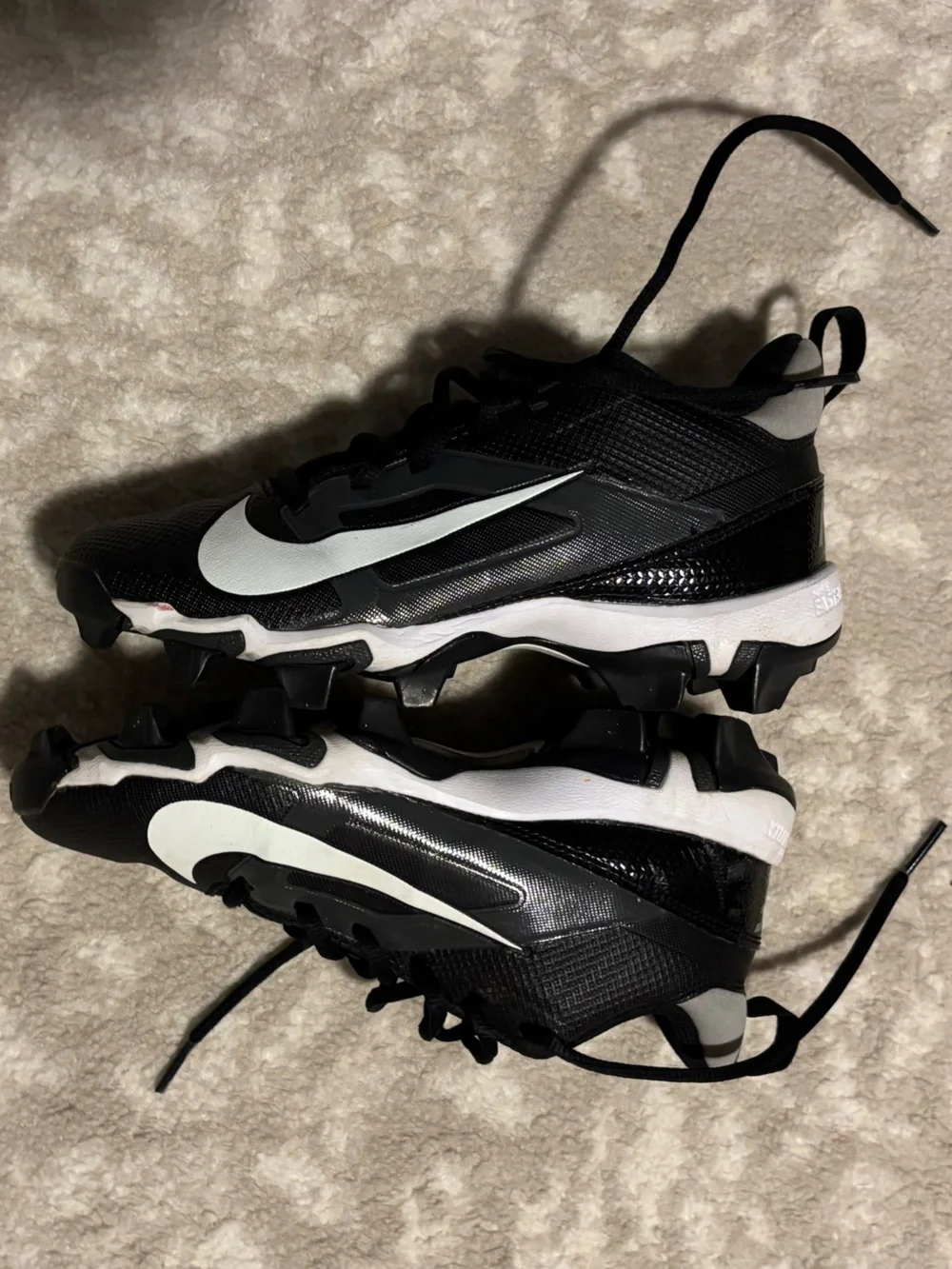 Nike Black/White Kids' Football Cleats for Boys